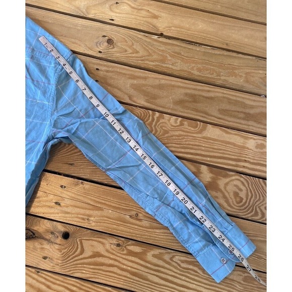 Rare Rabbit Button Up Shirt Size Large Men’s Blue Long Sleeve - Picture 8 of 8